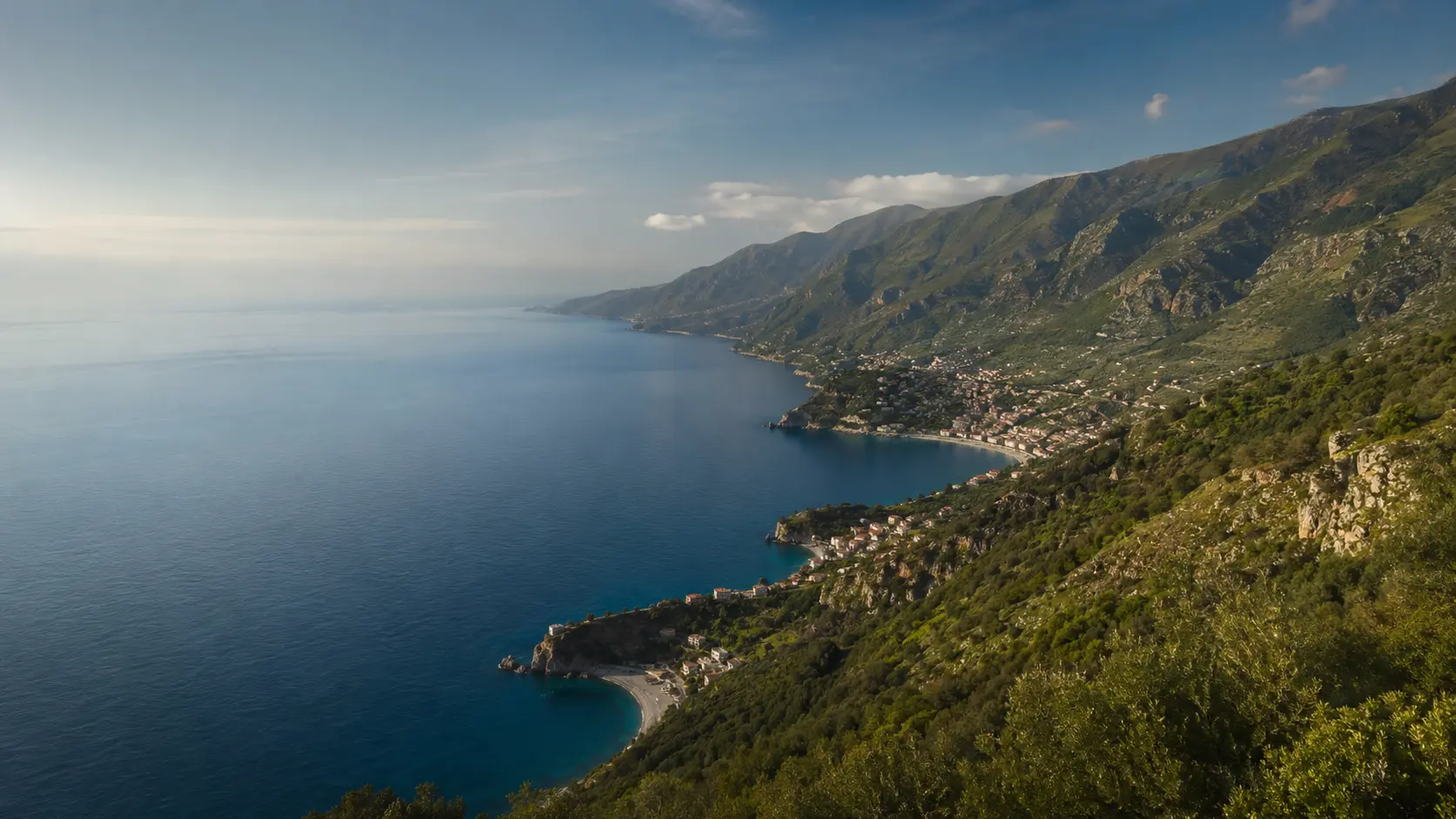 Panorama della costa tirrenica cosentina